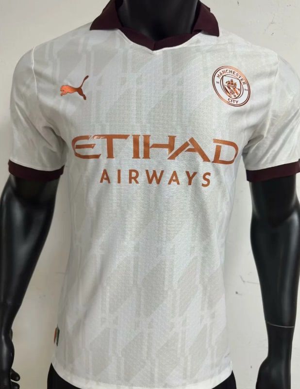 AAA Quality Manchester City 23/24 Away White Jersey(Player)